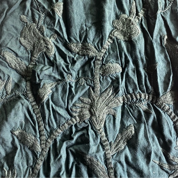 Chic Teal Embroidered Tank Top - Picture 2 of 4